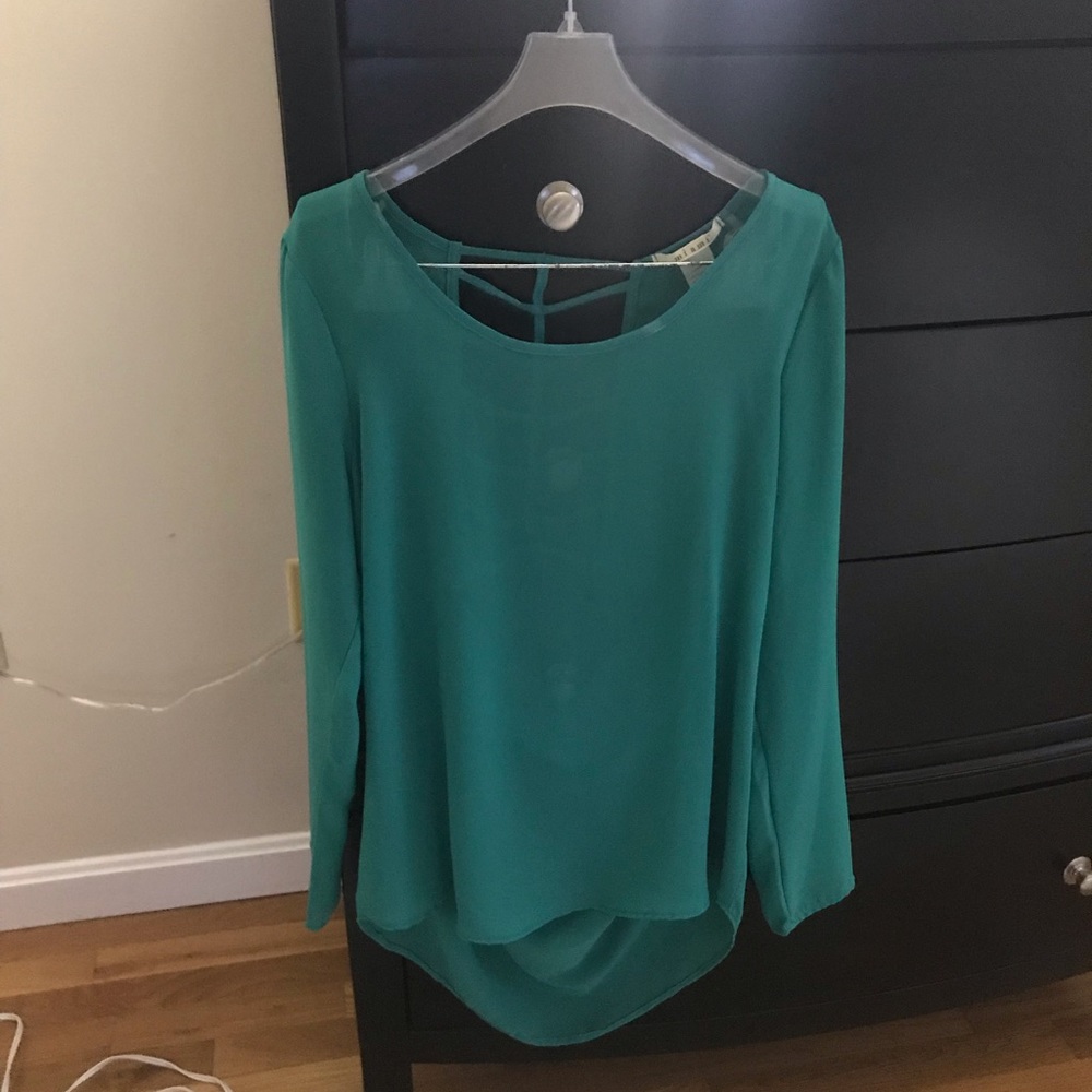 Green blouse